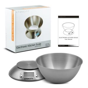 Etekcity 5kg Kitchen Scales with Bowl