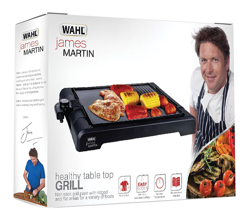 James Martin by Wahl ZX833 Table Top Grill with Flat Plate