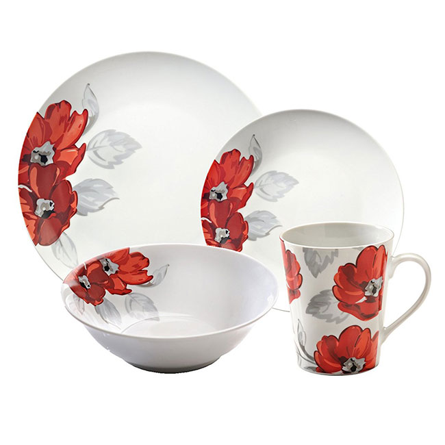 Add Colour to Mealtimes Red Dinner Sets! Red Crockery
