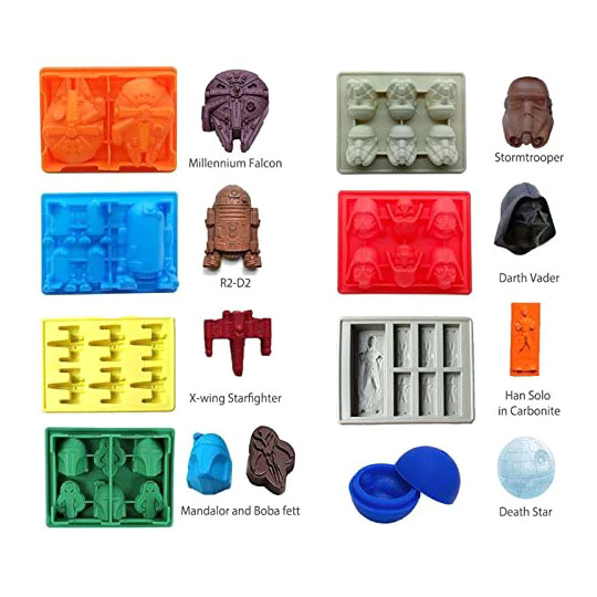 Set of 8 Star Wars Silicone Ice Trays