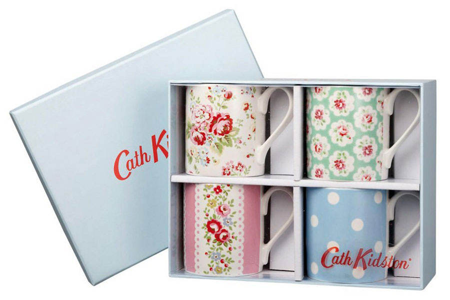 Great Gift Idea: Cath Kidston Gift Box of 4 Bone China Mugs