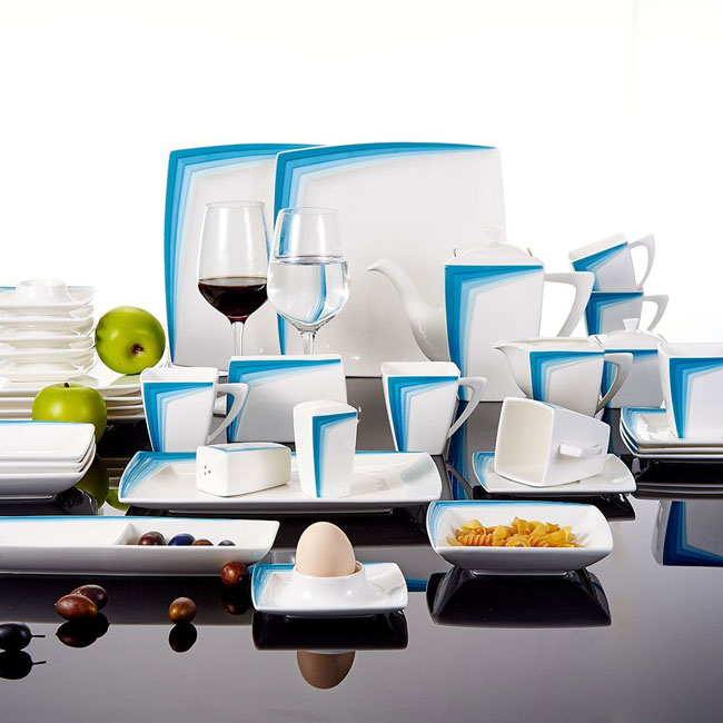 Cool Blue Dinner Sets Dining in Style! Kitchen & Cook Shop