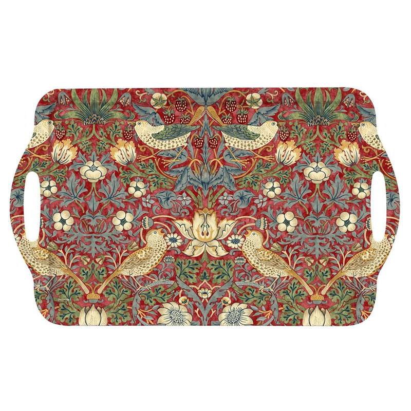 Portmeirion Strawberry Thief Red Large Tray
