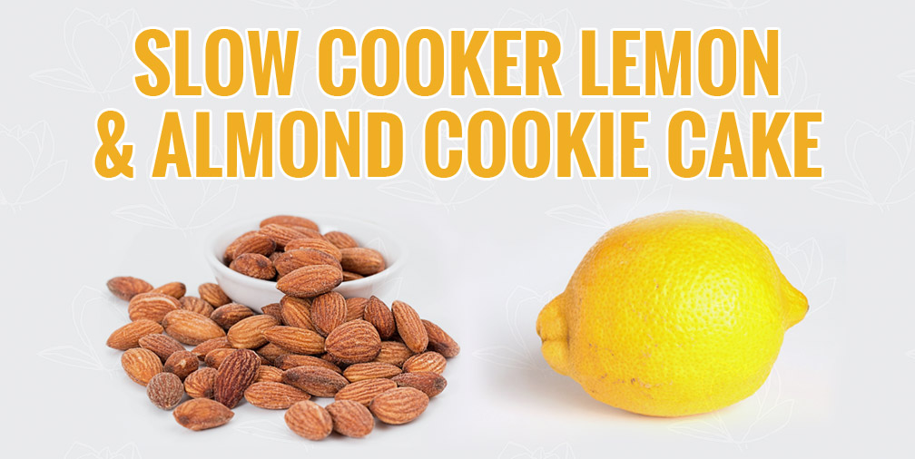 Slow Cooker Lemon and Almond Cookie Cake
