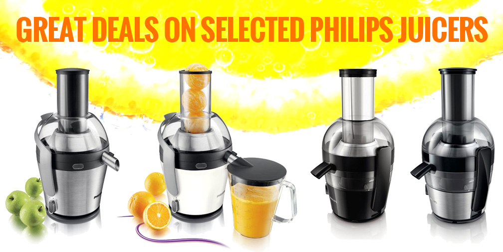 Great deals on selected Philips Juicers