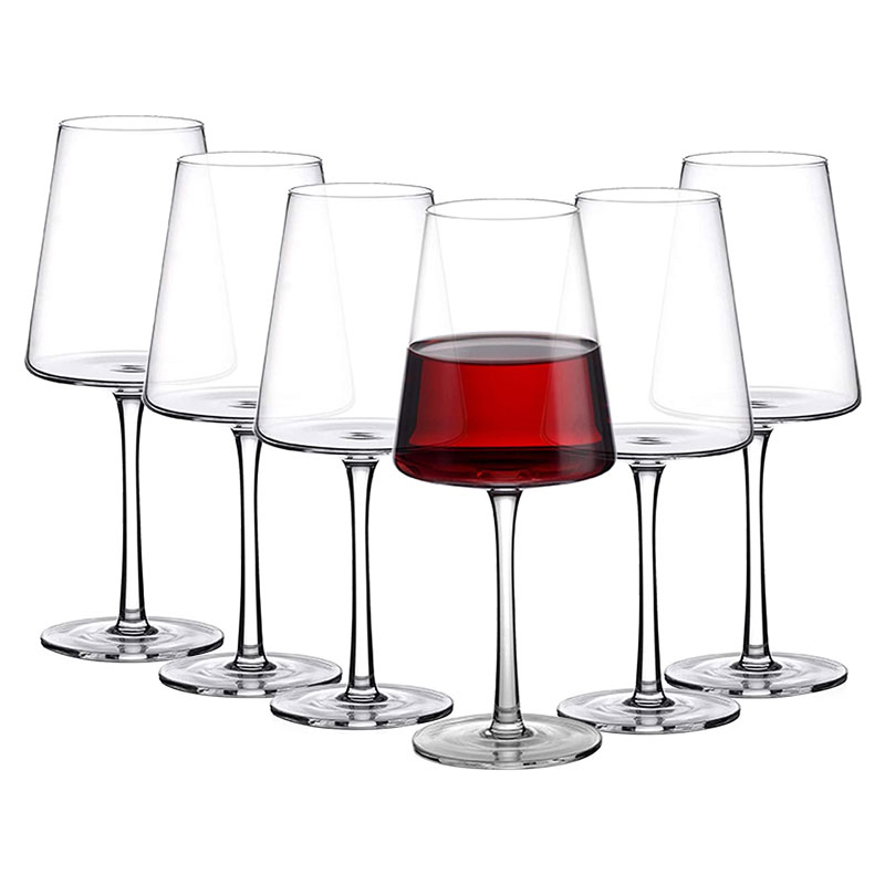 Set of 6 Amisglass Crystal Wine Glasses