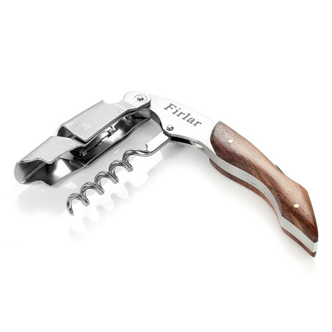 Firlar Waiters Corkscrew Premium Rosewood All-in-one Bottle Rouge Wine Opener and Foil Cutter