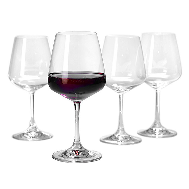 Villeroy & Boch 4-Piece Ovid Red Wine Goblet Set