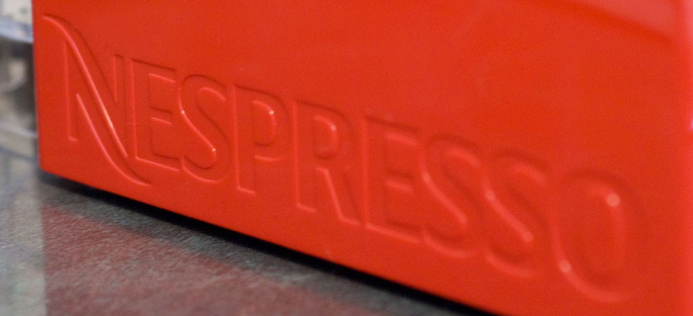 Nespresso Logo on Inissia Coffee Machine
