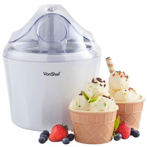 VonShef Ice Cream Maker, Sorbet & Frozen Yoghurt Machine