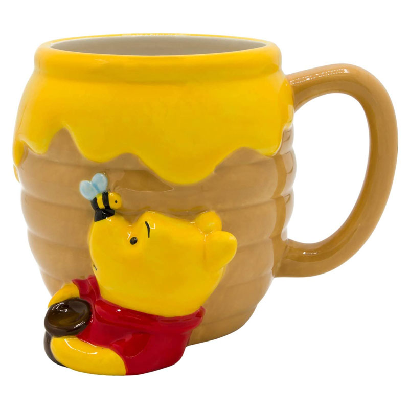 Silver Buffalo Disney Winnie The Pooh Honey Pot 3D Sculpted Ceramic Mug