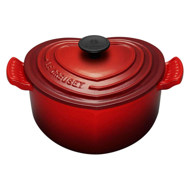 Le Creuset Enamelled Cast Iron Heart-Shaped Casserole Dish With Lid