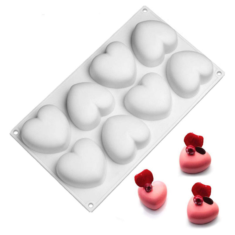 Silicone Cake Pastry Moulds Heart Shaped Baking Mold
