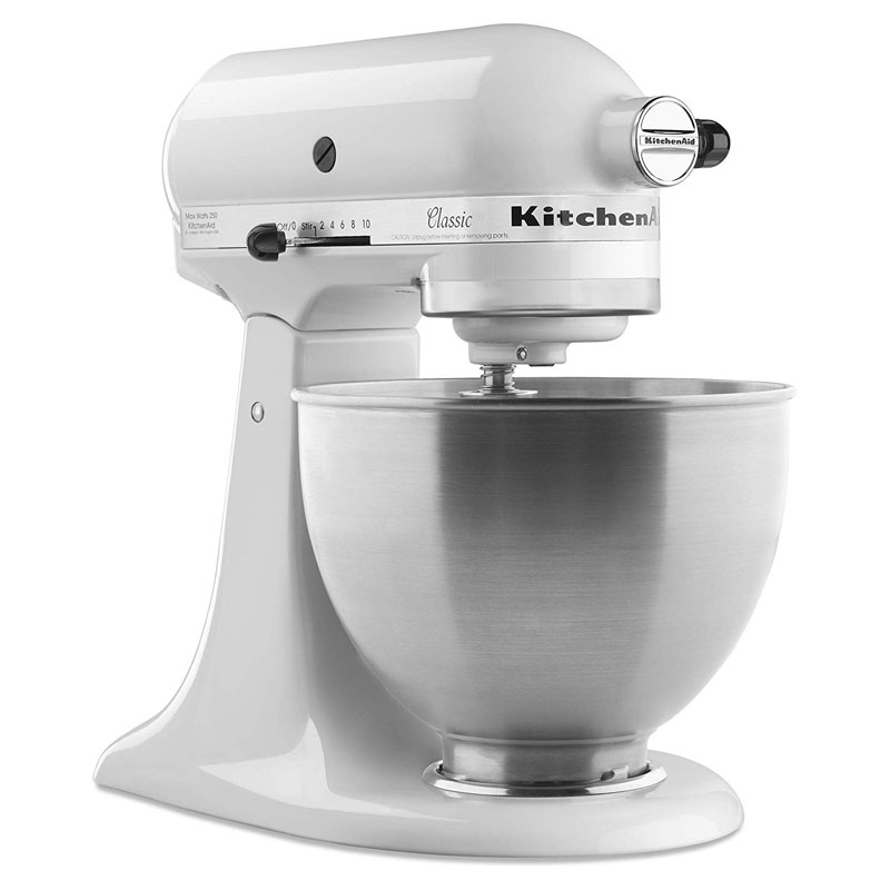 KitchenAid K45SS Classic Stand Mixer in White