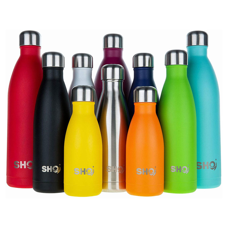 SHO Bottle - Ultimate Vacuum Insulated, Double Walled Stainless Steel Water Bottle & Drinks Bottle