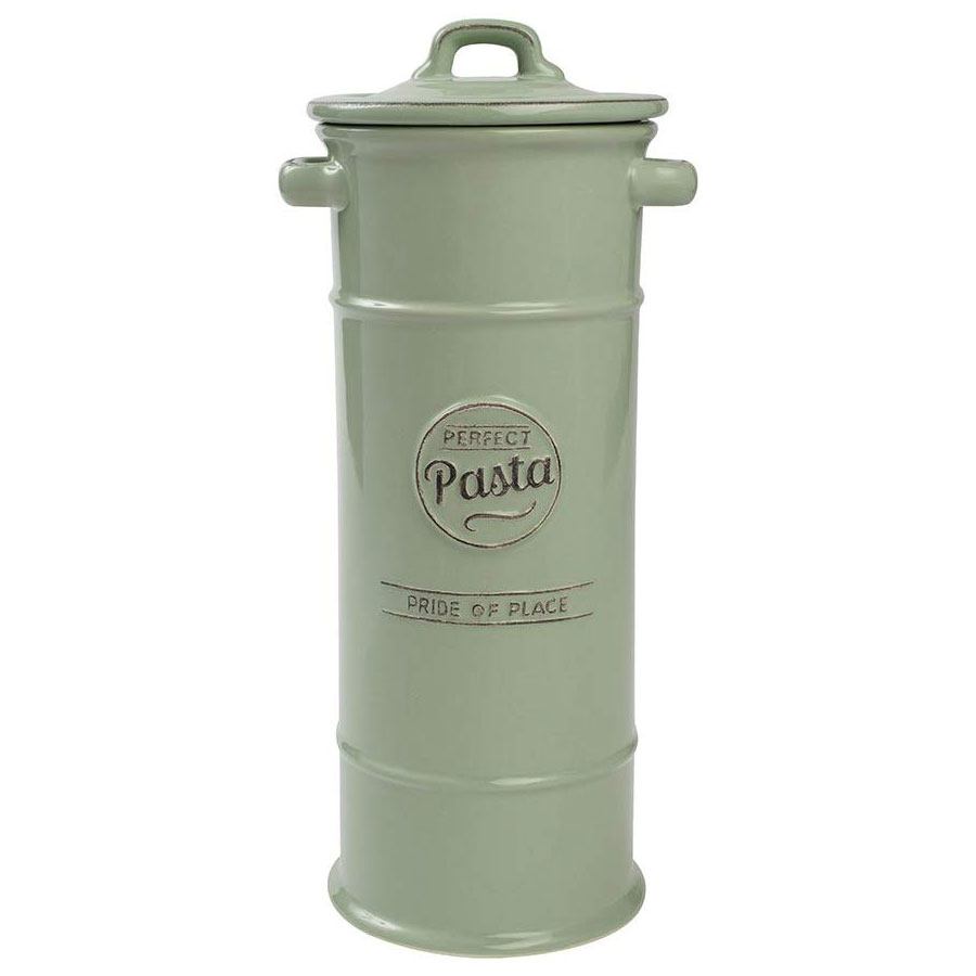 TG Pride of Place Pasta Spaghetti Storage Jar Ceramic Green 18017