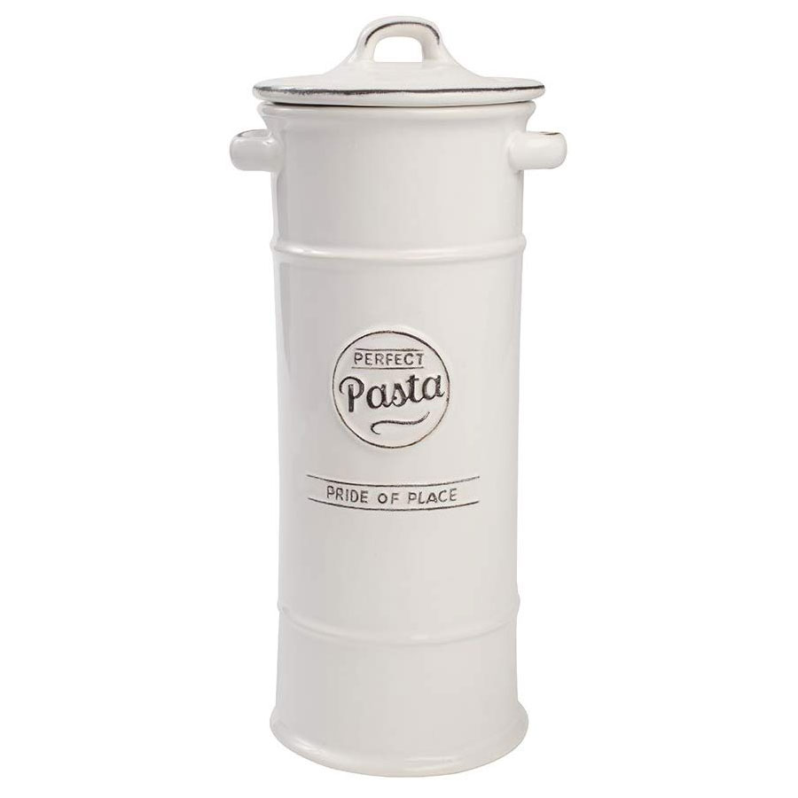 TG Pride of Place Pasta Spaghetti Storage Jar Ceramic White 18087