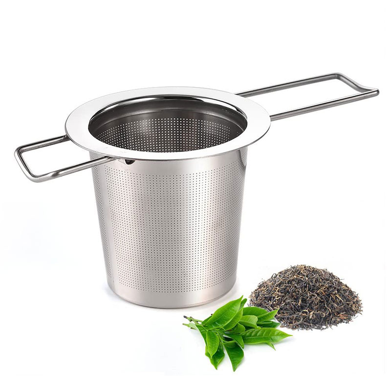 Austor Stainless Steel Tea Infuser with Folding Handle for Loose Leaf Tea
