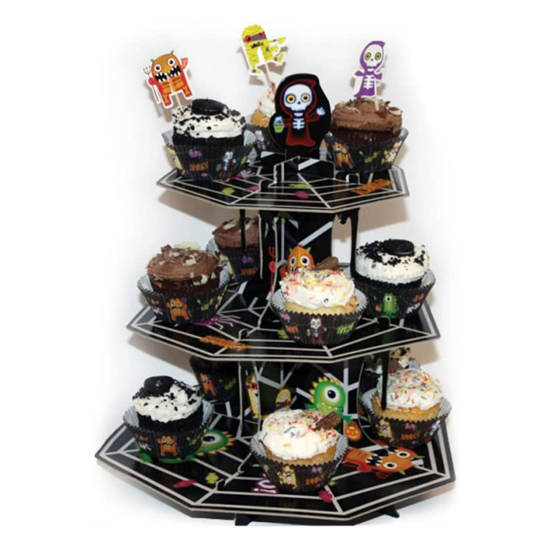 Amscan Boo Crew Monsters 3 Tier Cupcake Stand
