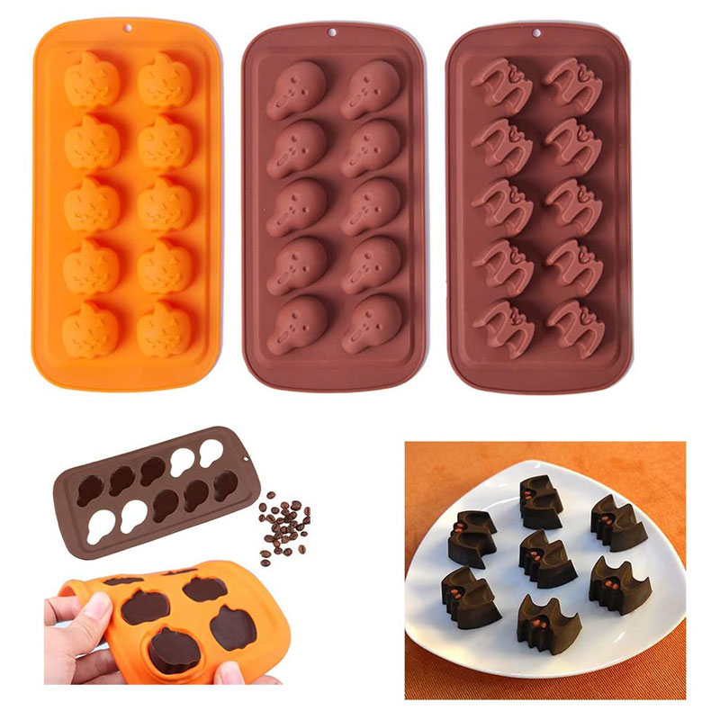 Pack of 3 Halloween Chocolate Moulds