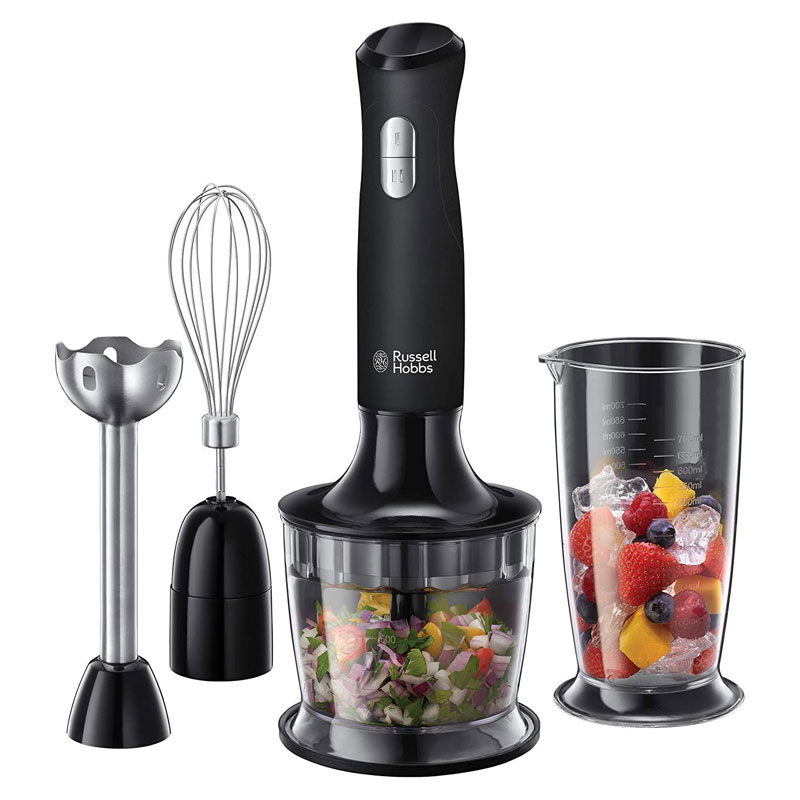 Russell Hobbs 24702 Desire 3 in 1 Hand Blender with Electric Whisk and Vegetable Chopper Attachments