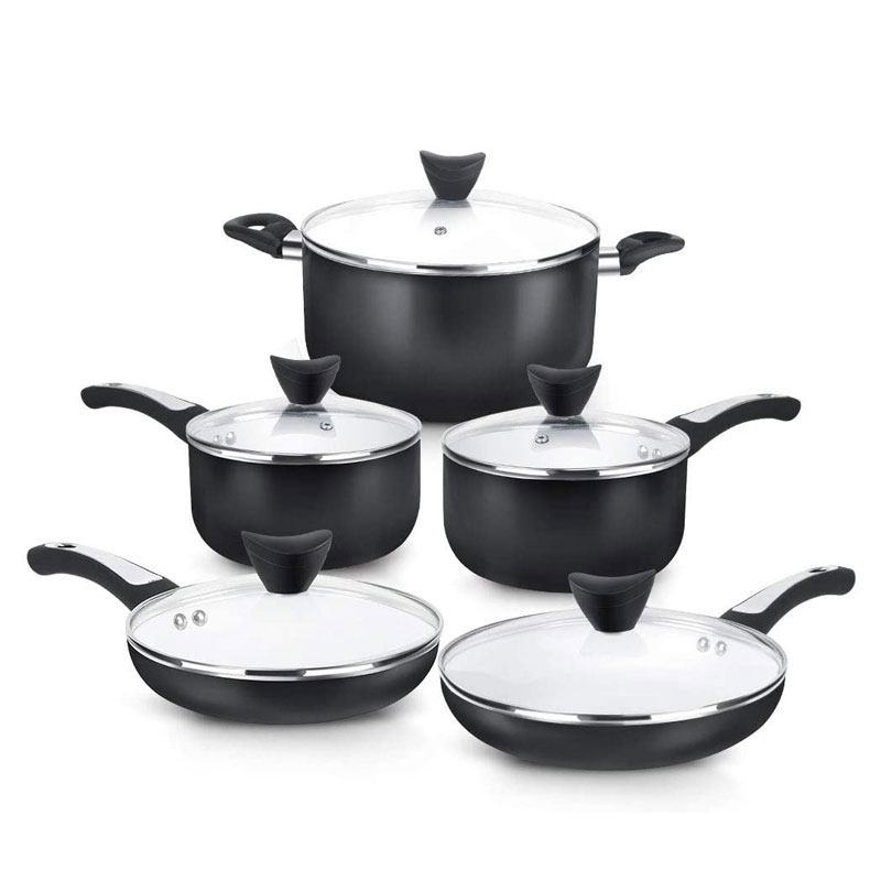 SHINEURI Pots & Pans Cookware Set - 4 Colours Available
