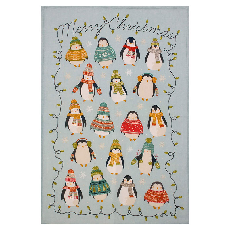 Ulster Weavers Penguin Lights Cotton Tea Towel