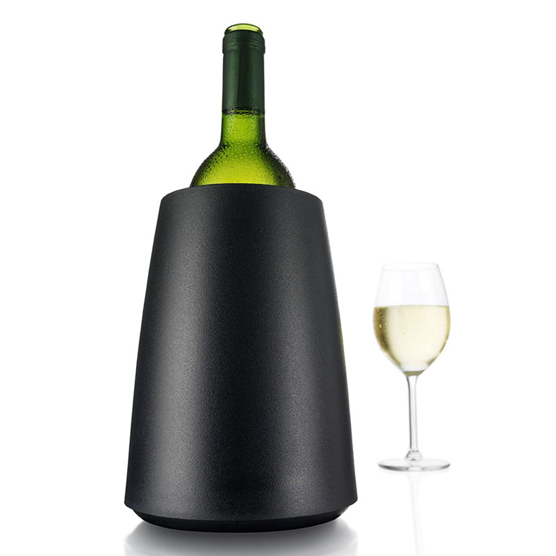 Vacu Vin Rapid Ice Elegant Wine Cooler in Black