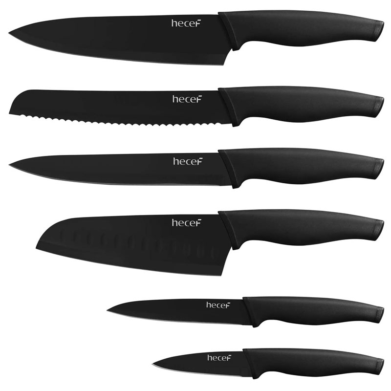 Hecef Black Oxide Knife Set