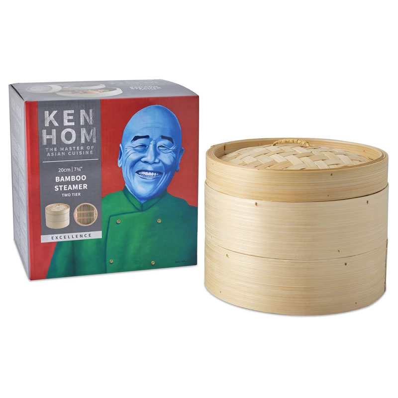 Ken Hom Excellence 2-Tier Bamboo Steamer