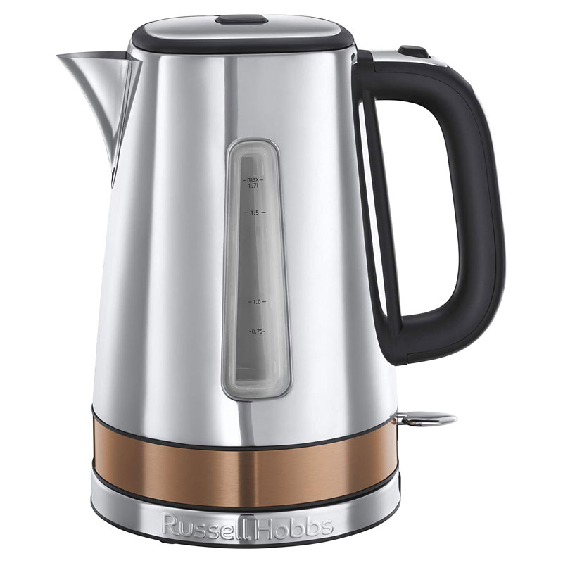 Russell Hobbs 24280 Luna Fast Boil Cordless Electric Kettle with Copper Accents